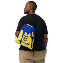 Load image into Gallery viewer, DCYG 24 DRIP Blue & Yellow Drawstring bag