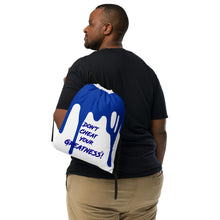 Load image into Gallery viewer, DCYG 24 DRIP Blue & White Drawstring bag