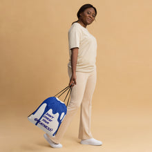 Load image into Gallery viewer, DCYG 24 DRIP Blue & White Drawstring bag