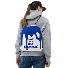Load image into Gallery viewer, DCYG 24 DRIP Blue & White Drawstring bag