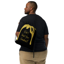 Load image into Gallery viewer, DCYG DRIP Gold Logo & Black Drawstring bag