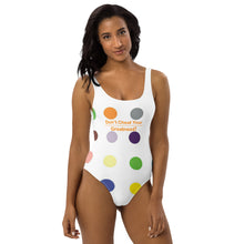Load image into Gallery viewer, DCYG FM1 MultiColored Poka Dots & White One-Piece Swimsuit