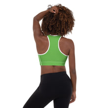 Load image into Gallery viewer, DCYG Neon Green & White Padded Sports Bra