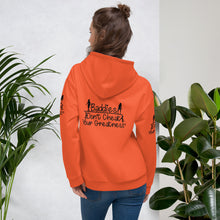 Load image into Gallery viewer, DCYG 815 Edition Baddies Black Logo & Orange Hoodie