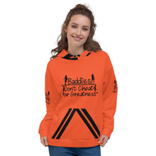 Load image into Gallery viewer, DCYG 815 Edition Baddies Black Logo & Orange Hoodie