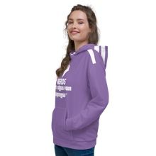 Load image into Gallery viewer, DCYG NERDS White logo & Purple Unisex Hoodie