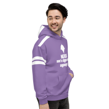 Load image into Gallery viewer, DCYG NERDS White logo & Purple Unisex Hoodie