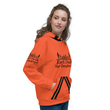 Load image into Gallery viewer, DCYG 815 Edition Baddies Black Logo & Orange Hoodie