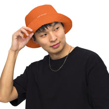 Load image into Gallery viewer, DCYG White Get Racks & Orange Reversible bucket hat