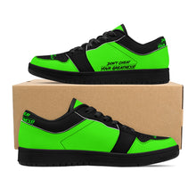 Load image into Gallery viewer, DCYG G4's Green & Black Black Sole Low-Top Leather Sneakers