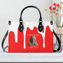 Load image into Gallery viewer, Ancestors, Muslim, White Logo, White Drip & Red Multiple Sizes Upgraded Luxury Women PU Leat