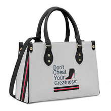 Load image into Gallery viewer, DCYG Black Red Bottoms & Grey Luxury Women PU Tote Bag - Black
