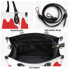 Load image into Gallery viewer, Ancestors Filipino, White Logo , White Drip Multiple Sizes Upgraded Luxury Women PU Leather Handbag