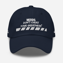 Load image into Gallery viewer, DCYG NERDS White Logo Dad hat