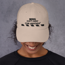 Load image into Gallery viewer, DCYG NERDS Black Logo Dad hat