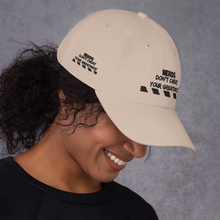 Load image into Gallery viewer, DCYG NERDS Black Logo Dad hat