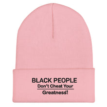 Load image into Gallery viewer, DCYG Black People Cuffed Beanie