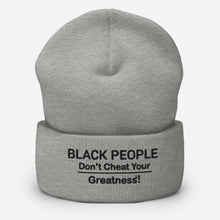 Load image into Gallery viewer, DCYG Black People Cuffed Beanie