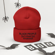 Load image into Gallery viewer, DCYG Black People Cuffed Beanie