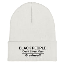 Load image into Gallery viewer, DCYG Black People Cuffed Beanie