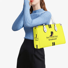 Load image into Gallery viewer, DCYG Black Red Bottoms & Neon Yellow Multiple Sizes Upgraded Luxury Women PU Leather Handbag