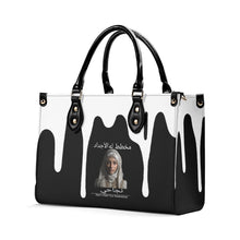 Load image into Gallery viewer, Ancestors Muslim, White Logo & Black Multiple Sizes Upgraded Luxury Women PU Leather Handbag