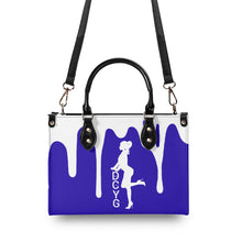 Load image into Gallery viewer, DRIP SF White Logo & Purple Multiple Sizes Upgraded Luxury Women PU Leather Handbag