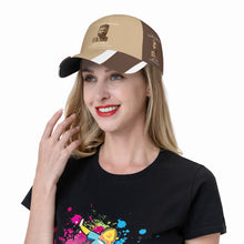 Load image into Gallery viewer, Ancestors Muslim, Male, White Logo &Tan, Brown, Curved Brim Baseball Cap (AOP)