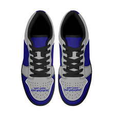 Load image into Gallery viewer, DCYG G4's Dark Blue & Black,Black Sole Low-Top Leather Sneakers