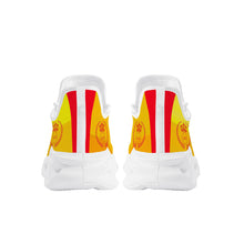 Load image into Gallery viewer, Royal 38 DDZ Red Logo ,Gold & Yellow Control Sneaker - White