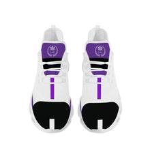 Load image into Gallery viewer, Royal 38 DDZ White Logo & Purple, Black White Control Sneaker - White