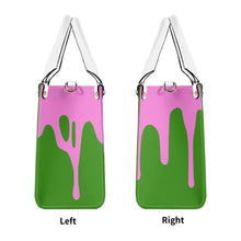Load image into Gallery viewer, DRIP Pink CR Logo & Green Multiple Sizes Upgraded Luxury Women PU Leather Handbag