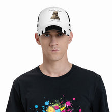Load image into Gallery viewer, Ancestors Muslim,Male, Black Logo, Stripes & White Curved Brim Baseball Cap (AOP)