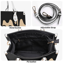 Load image into Gallery viewer, DRIP Black & Tan Multiple Sizes Upgraded Luxury Women PU Leather Handbag