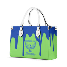 Load image into Gallery viewer, Native , Blue Logo, Blue Drip & Green Multiple Sizes Upgraded Luxury Women PU Leather Handbag