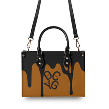 Load image into Gallery viewer, DRIP LO Black Logo & Brown Multiple Sizes Upgraded Luxury Women PU Leather Handbag