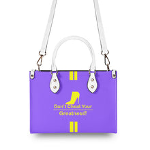 Load image into Gallery viewer, DCYG Yellow Red Bottoms & Purple Multiple Sizes Upgraded Luxury Women PU Leather Handbag