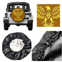 Load image into Gallery viewer, Ancestors Native, Yellow Logo & Brown Tire cover