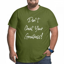 Load image into Gallery viewer, DCYG White Curdsive Logo Men's Plus Size T-shirt