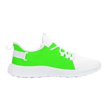Load image into Gallery viewer, DCYG White & Neon Green NP5 Mesh Knit Shoes .Mens up to size 11 only