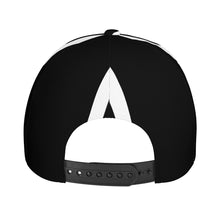 Load image into Gallery viewer, Ancestors Korean White Logo & Black and White Stripes Curved Brim Baseball Cap (AOP)