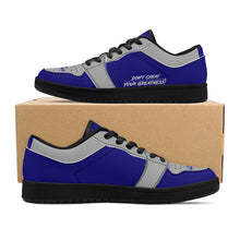 Load image into Gallery viewer, DCYG G4's Dark Blue & Black,Black Sole Low-Top Leather Sneakers