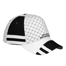 Load image into Gallery viewer, DCYG Black Netting & White S24 Curved Brim Baseball Cap (AOP)