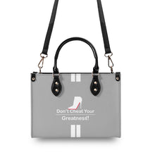 Load image into Gallery viewer, DCYG White Red Bottoms & Grey Multiple Sizes Upgraded Luxury Women PU Leather Handbag