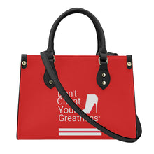 Load image into Gallery viewer, DCYG White Red Bottoms Luxury Women PU Tote Bag - Black
