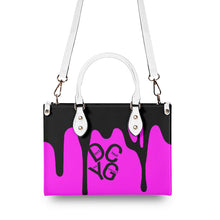 Load image into Gallery viewer, DRIP LO Black Logo & Pink Multiple Sizes Upgraded Luxury Women PU Leather Handbag