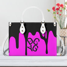 Load image into Gallery viewer, DRIP LO Black Logo & Pink Multiple Sizes Upgraded Luxury Women PU Leather Handbag