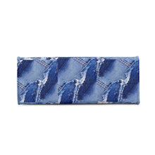 Load image into Gallery viewer, 45 Dgr White Logo & Denim Multiple Sizes Upgraded Luxury Women PU Leather Handbag