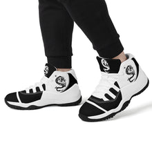 Load image into Gallery viewer, SWAN Black, White Logo & Black, White High Top Air Retro Sneakers - White