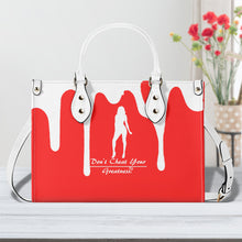 Load image into Gallery viewer, DRIP SF White Logo & Red Multiple Sizes Upgraded Luxury Women PU Leather Handbag